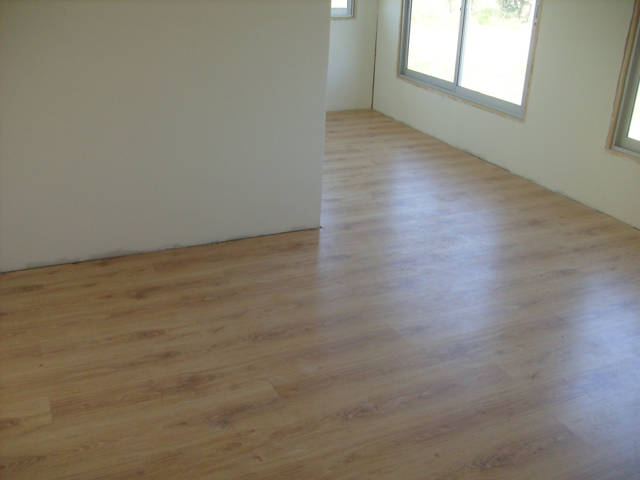 Piso flotante, sin terminaciones