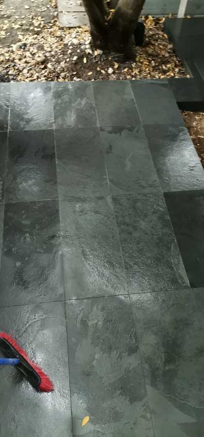 Pisos con piedra pizarra