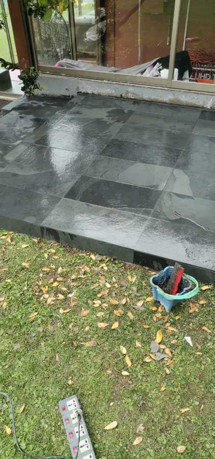 Pisos con piedra pizarra