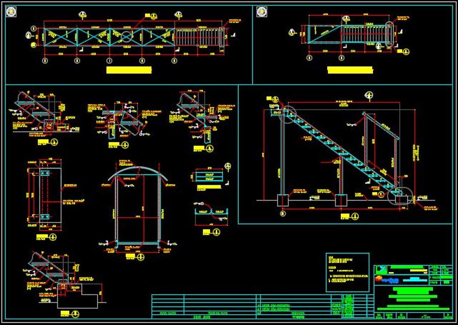 Plano de Escalera y Detalles