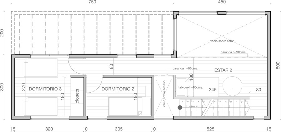 PLANTA ARQUITECTURA 2° NIVEL
