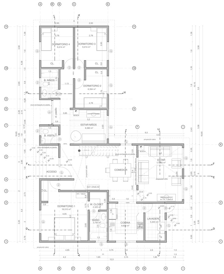 Planta de Arquitectura Nivel Principal