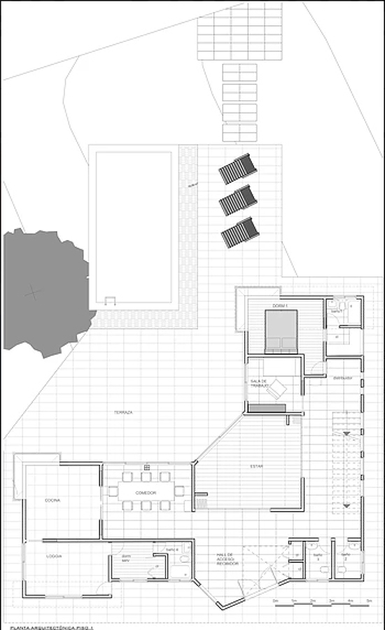 PLANTA PRIMER PISO CASA CORTES