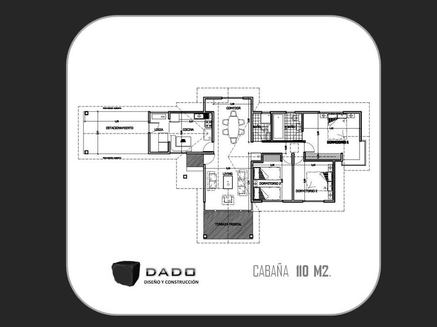 Planta vivienda 110 m2