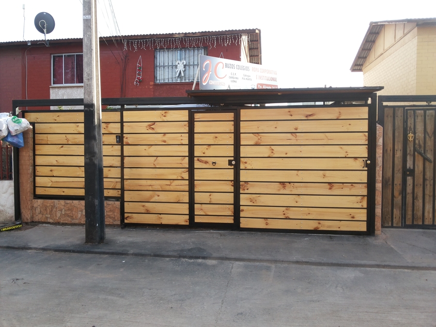 PORTON CORREDERA DOBLE HOJA