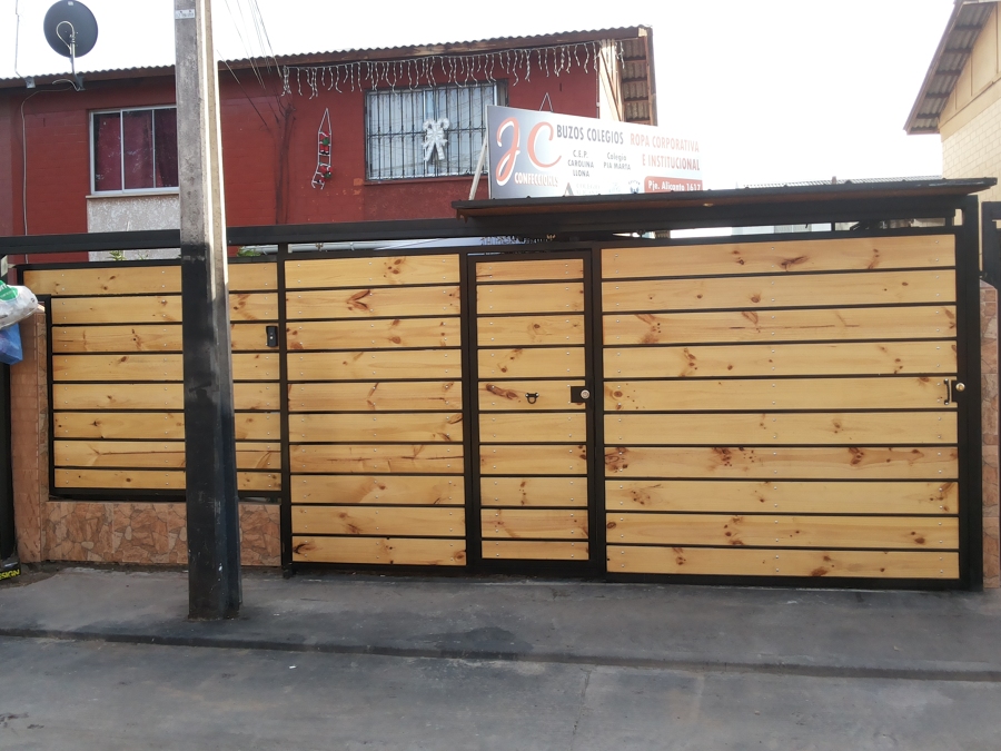 PORTON CORREDERA DOBLE HOJA