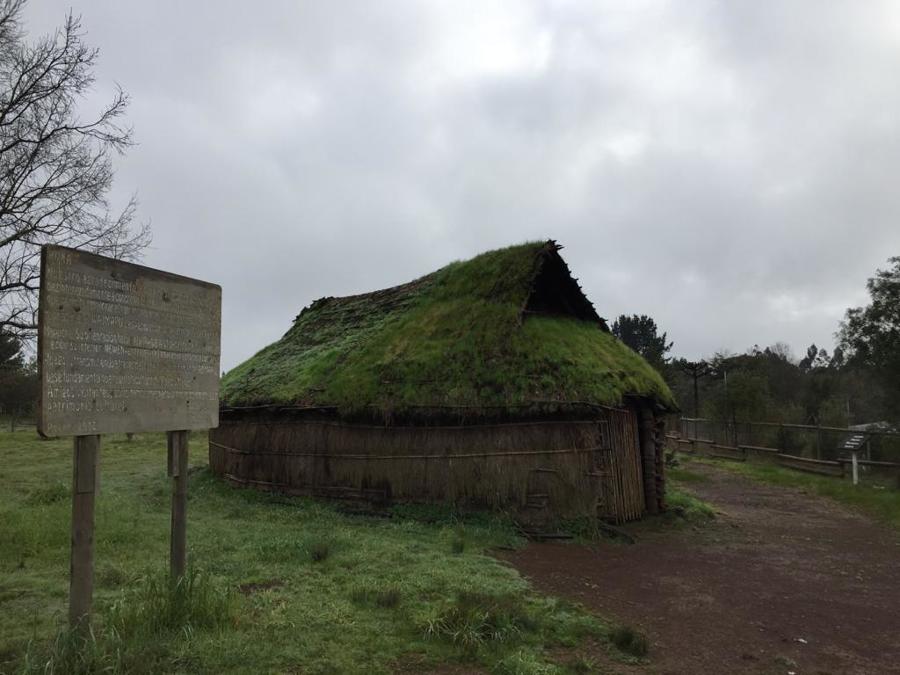 Portón eléctrico Museo Mapuche Cañete