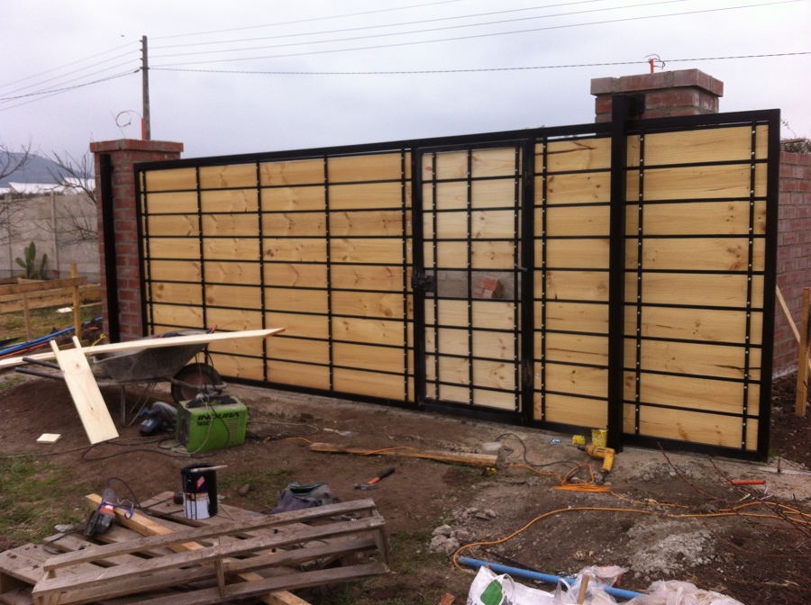 Portón vista interior