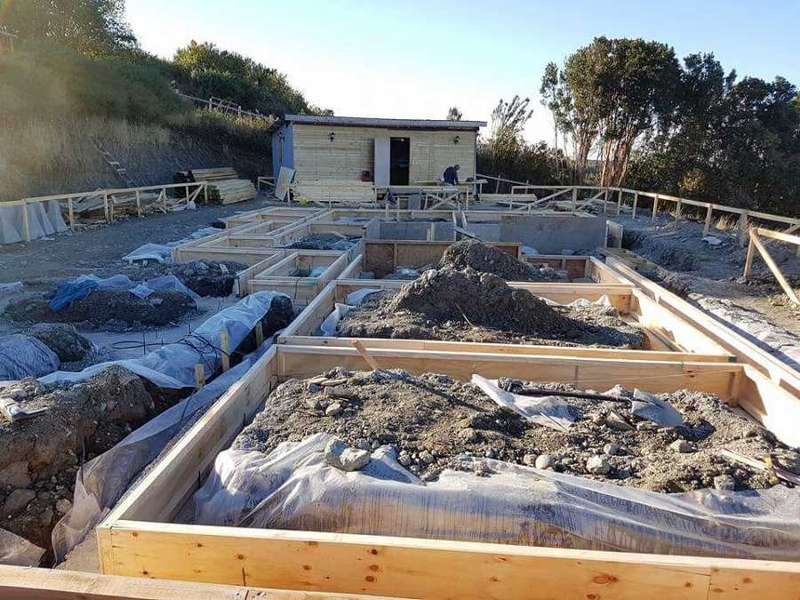 preparación de fundaciones de hormigón