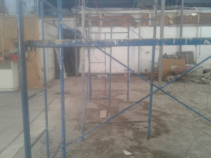 Primer dia de trabajo en esta obra.