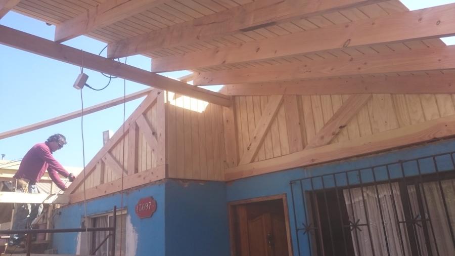 Proceso de instalacion de vigas