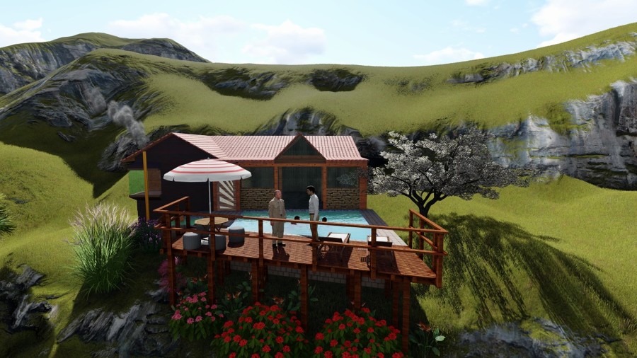 proyecto y renderizado de remodelacion de vivienda