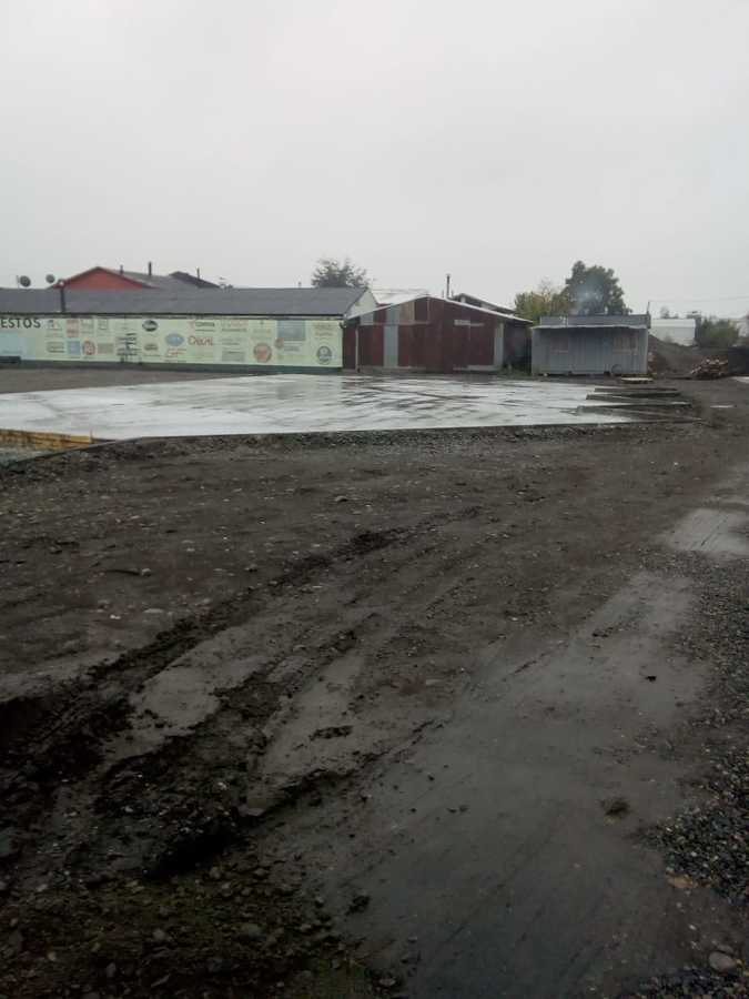 Radier patio maniobra