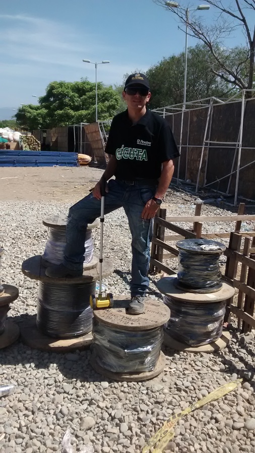 Recogiendo el cable Cúcuta