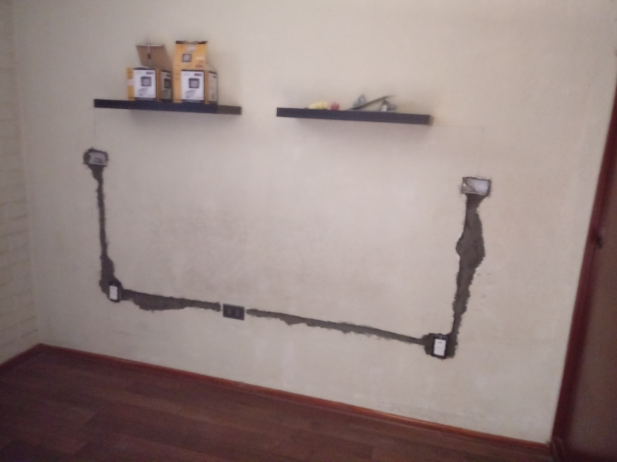Relleno con mortero listo para reparaciones