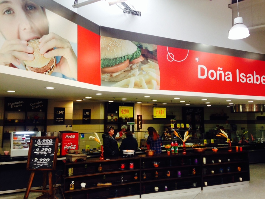 Remodelación sector  Patio comidas Supermercado Santa Isabel