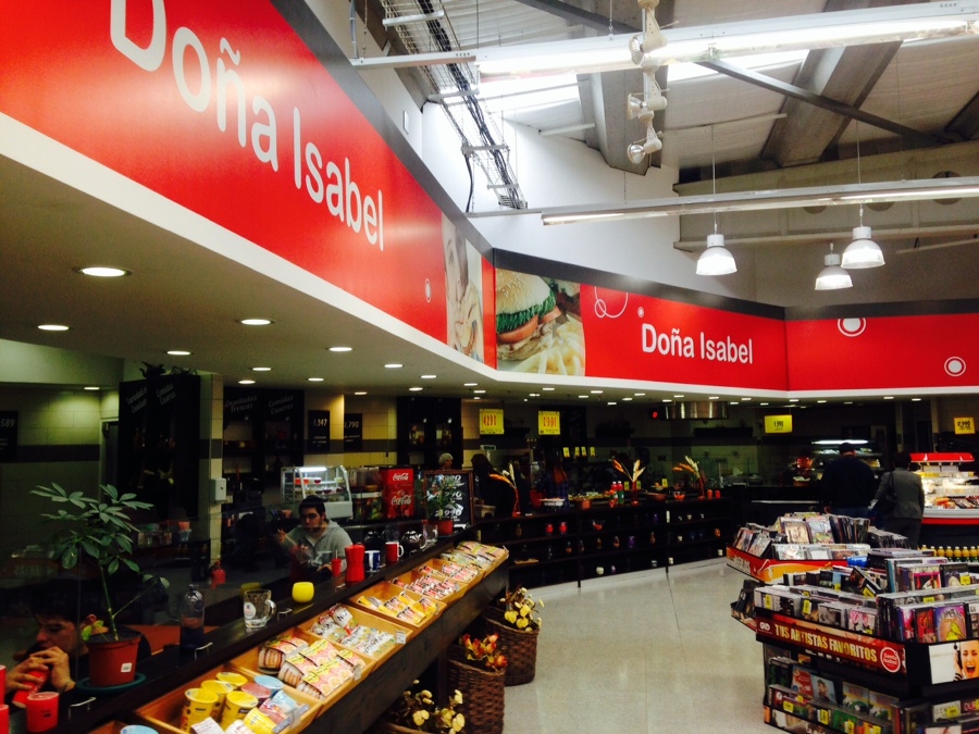 Remodelación sector  Patio comidas Supermercado Santa Isabel