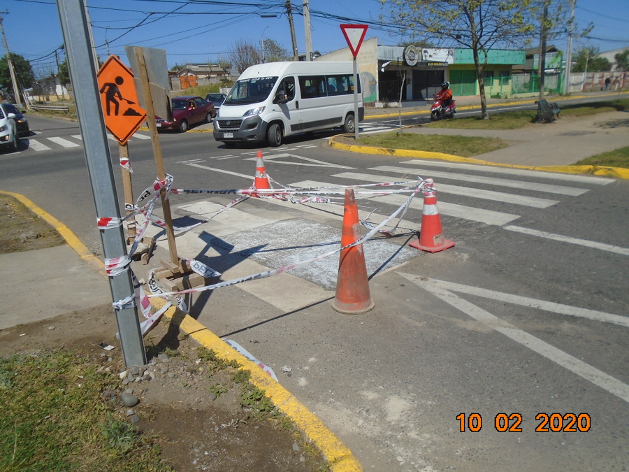 Reparación de hormigón en calle