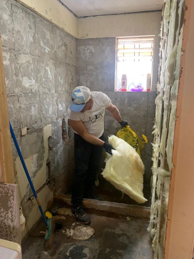 retiro de material anterior