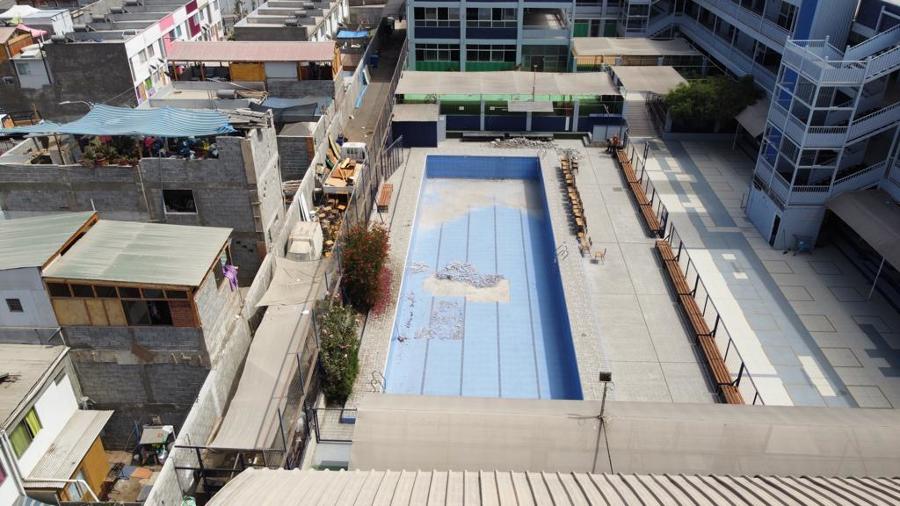Situación inicial piscina