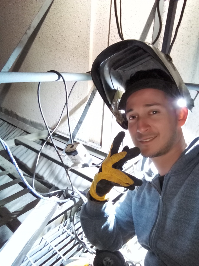 Soldadura de base para Condensadora