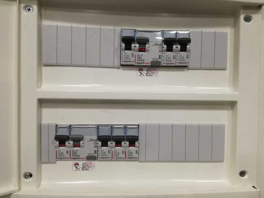 Tablero Eléctrico Con accesorios y protecciones Legrand