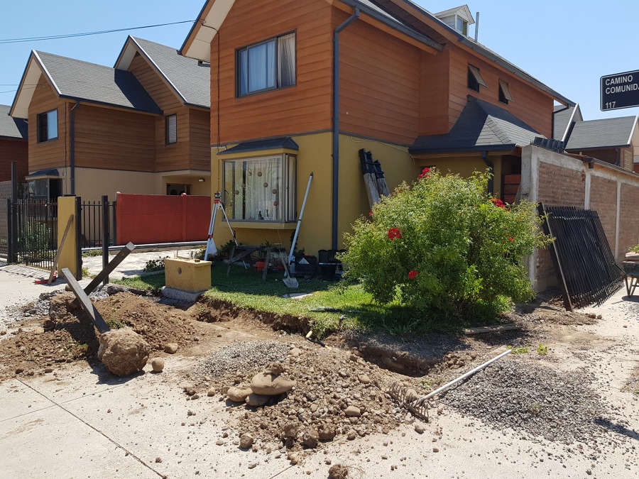 Trabajando en la obra