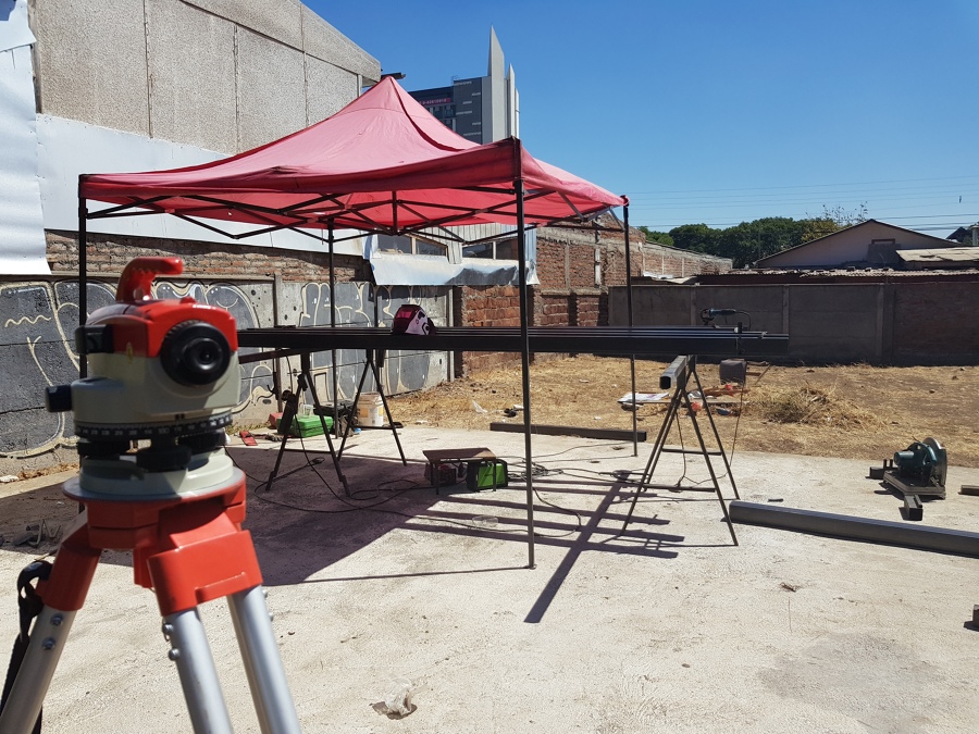Trabajando en la obra