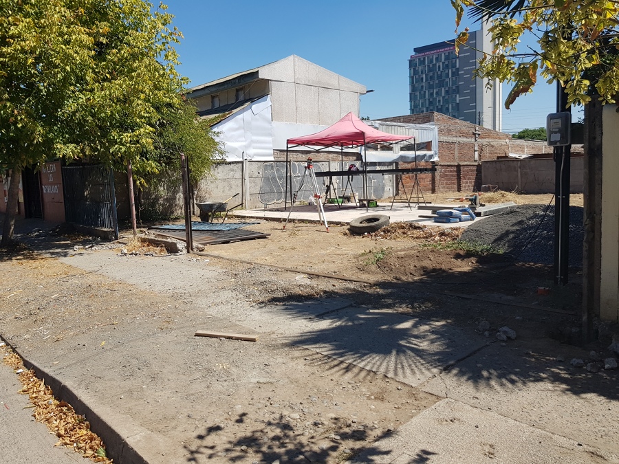 Trabajando en la obra