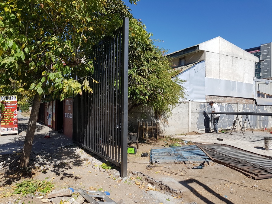 Trabajando en la obra