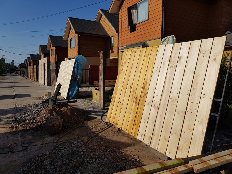 Trabajando en la obra
