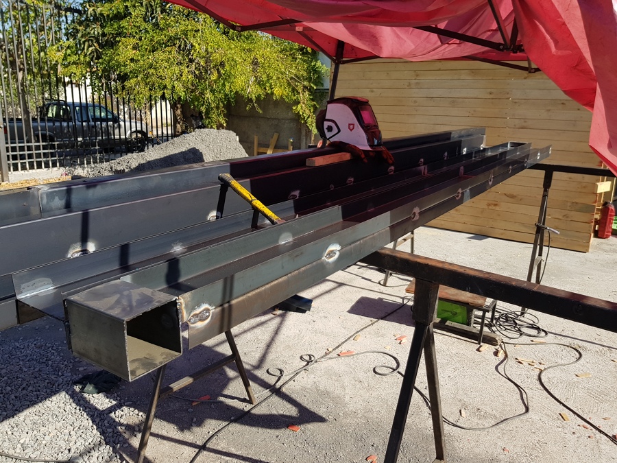 Trabajando en la obra