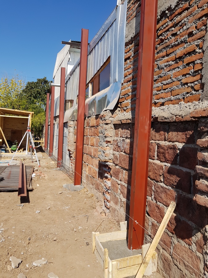 Trabajando en la obra