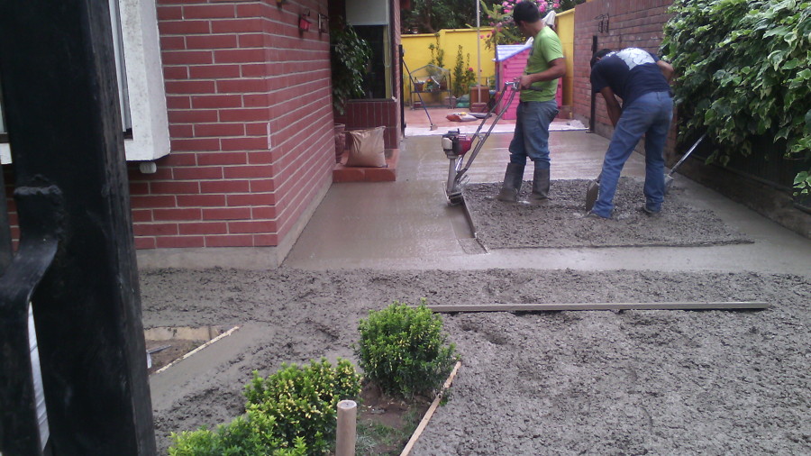 Vibrado del hormigón mediante cercha