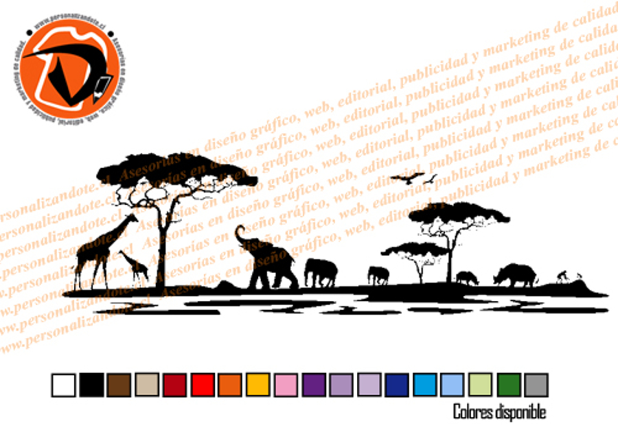 vinilo decorativo categoría africa