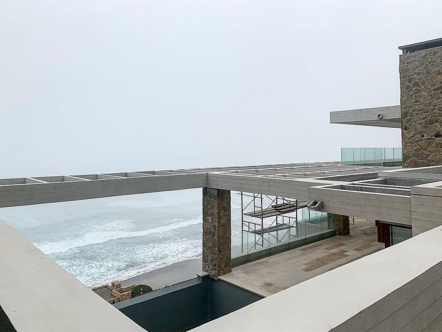 Vista al mar terraza y piscina