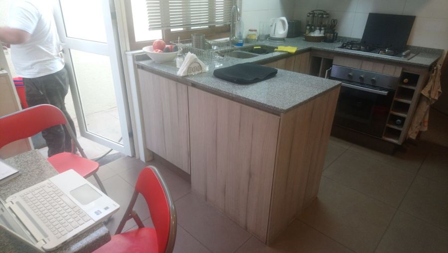 Vista de cocina antes del cambio