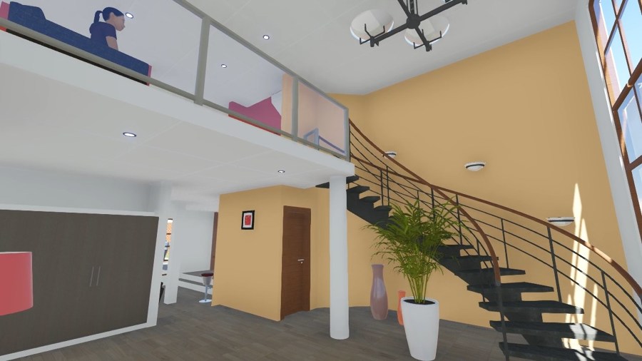 vista del hall de ingreso