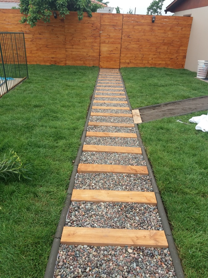 Vista frontal del deck