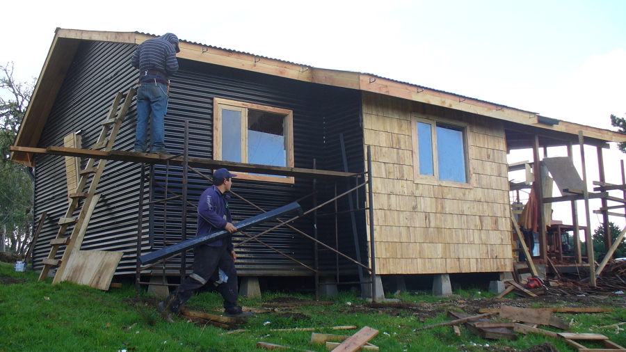 Vivienda cuidador. Aucho. Quemchi. Chiloé.