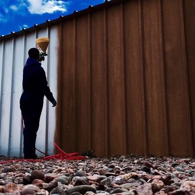 Aplicación de Corcho Proyectado en diversas obras