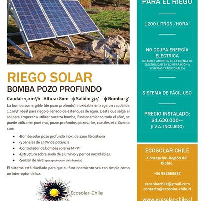 Bombeo Solar