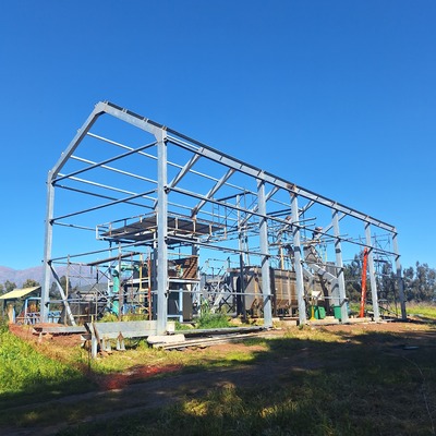 Galpón en planta de tratamiento El Melón
