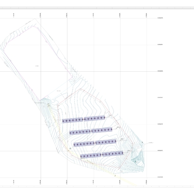 Apoyo topográfico para construcción de paneles Solares