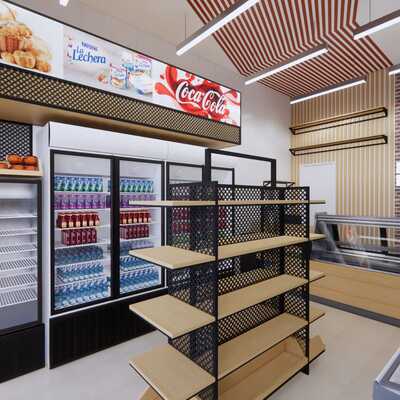 Diseño y Fabricación Integral de Mobiliario para Local Comercial (Estilo Industrial-Moderno)