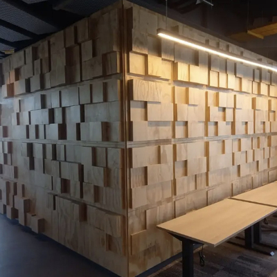 revestimiento oficinas amazon chile