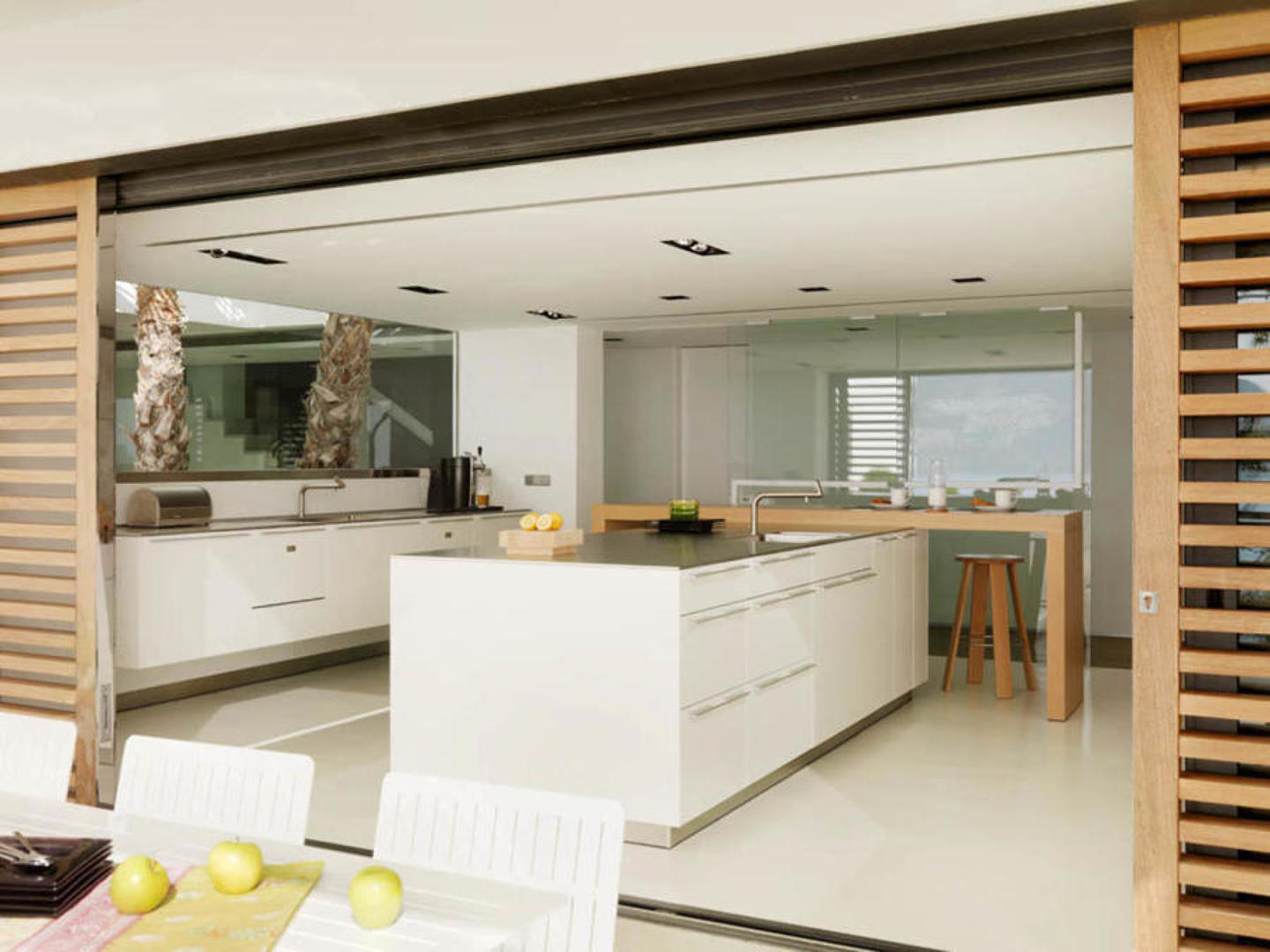 Cocina abierta al exterior