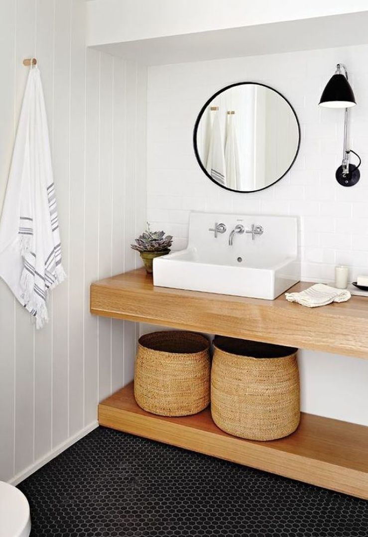 Baño remodelado con obra seca