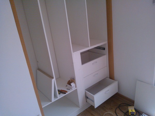 Avance obra closet habitación matrimonial