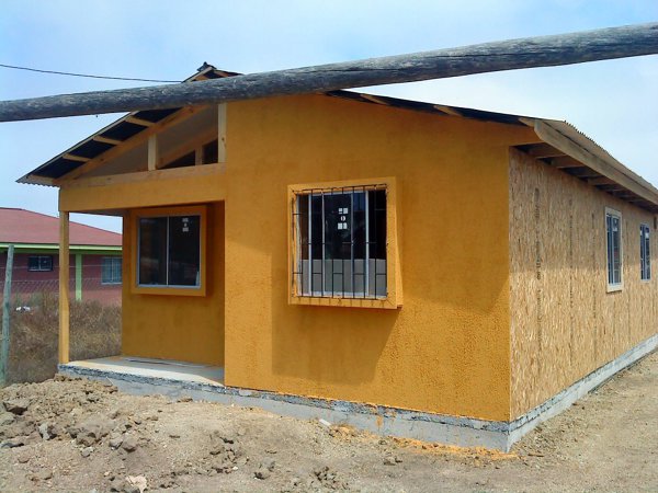 Construcción cabaña.